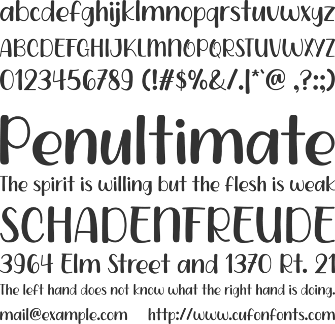 Catread font preview