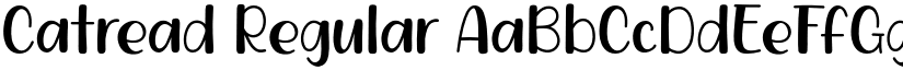 Catread Regular font