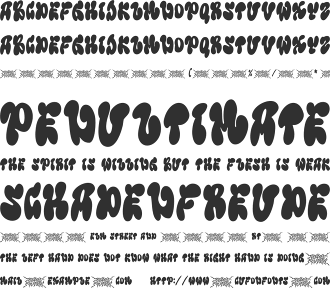 Teenage Decay font preview