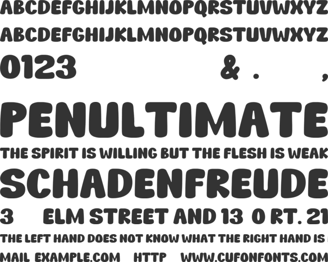 Solenza font preview