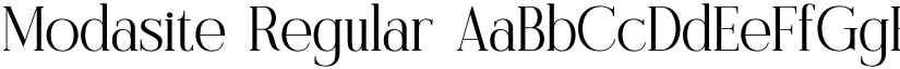 Modasite Regular font