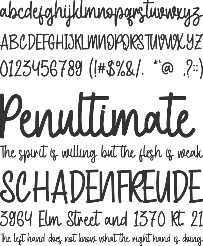 Just Okey - Personal Use font preview