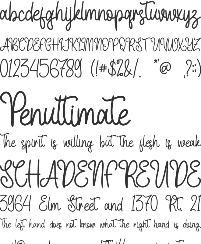 Vintless - Personal Use font preview