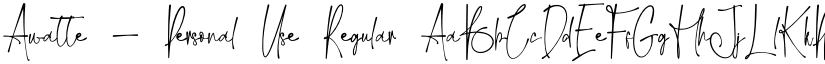 Awatte - Personal Use Regular font