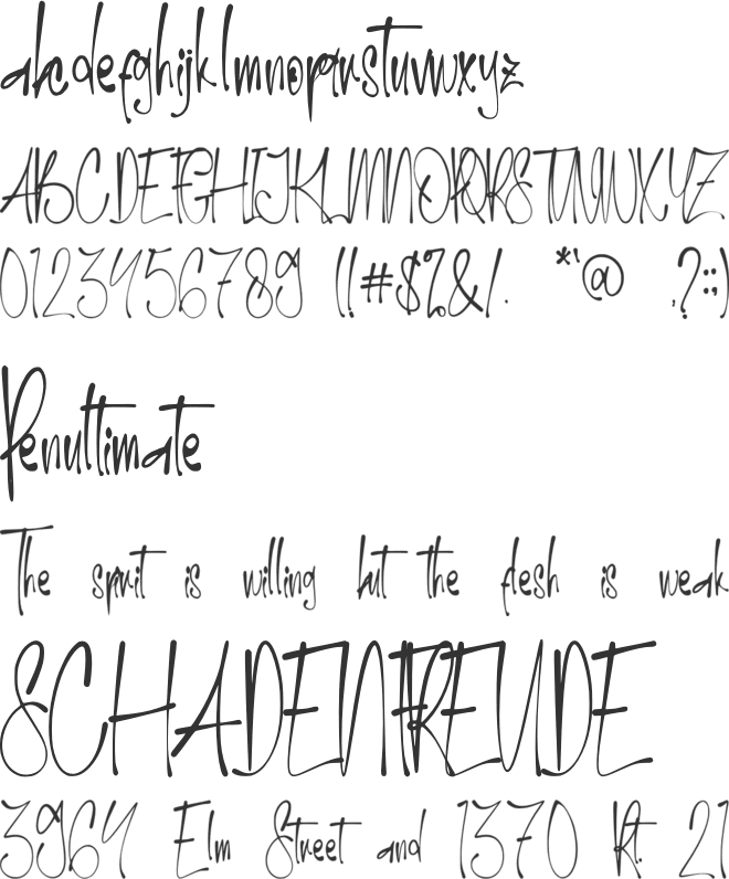 Haitum - Personal Use font preview