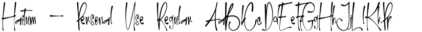 Haitum - Personal Use Regular font