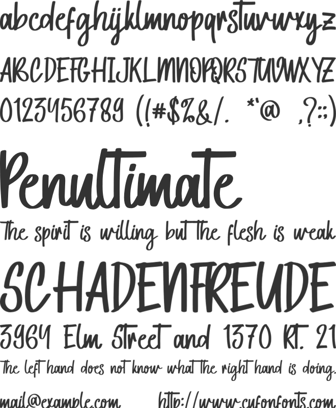 Tropical Tides - Personal Use font preview