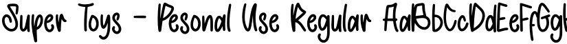 Super Toys - Pesonal Use Regular font
