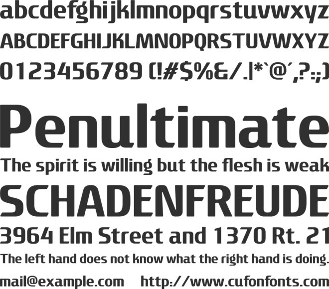 LT Sonoma font preview