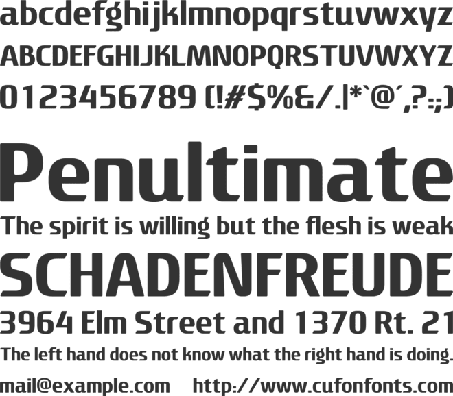 LT Sonoma font preview