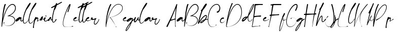 Ballpoint Letter Regular font