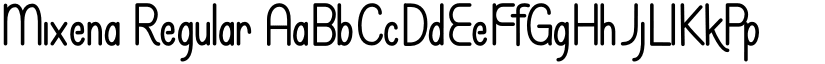 Mixena Regular font
