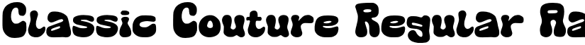 Classic Couture Regular font
