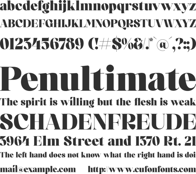 Kindora Bufferly font preview