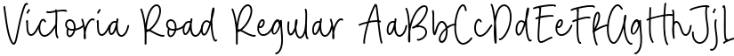 Victoria Road Regular font