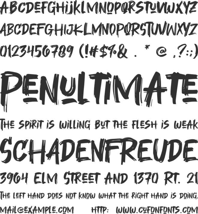 The Lost Dungeon font preview