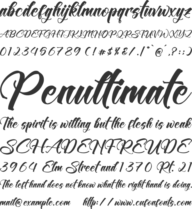 Westron Rotterika font preview