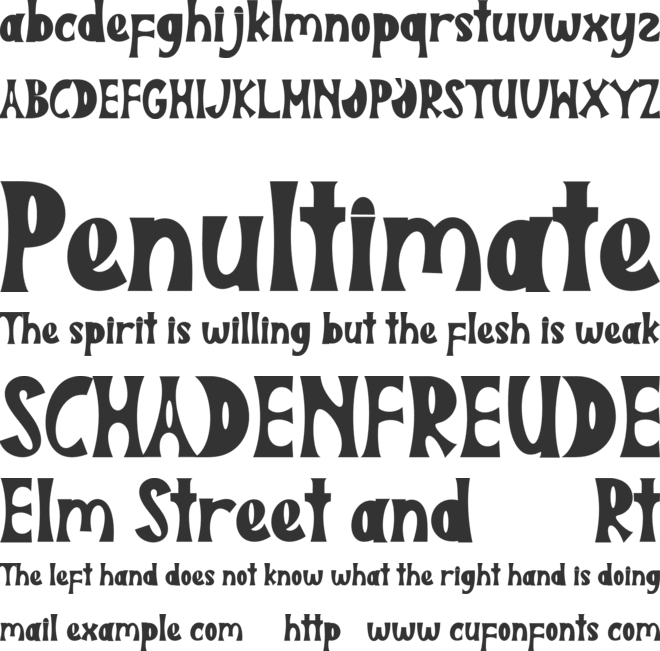 Panorama Balinesia font preview