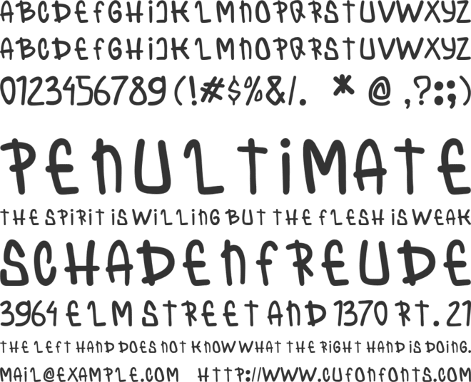 Ex Papa Bear font preview