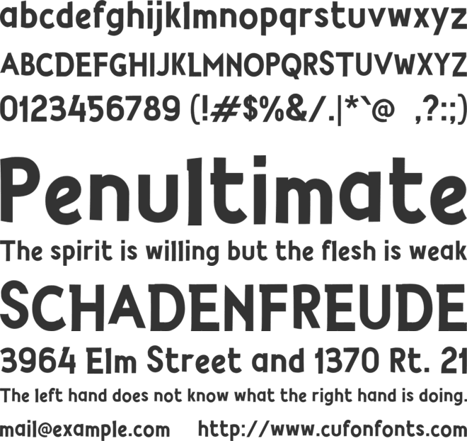 j Jumans font preview