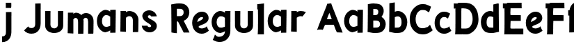 j Jumans Regular font