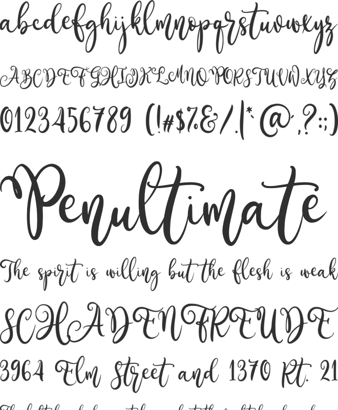 Miracle Farmhouse font preview