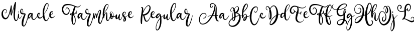 Miracle Farmhouse Regular font