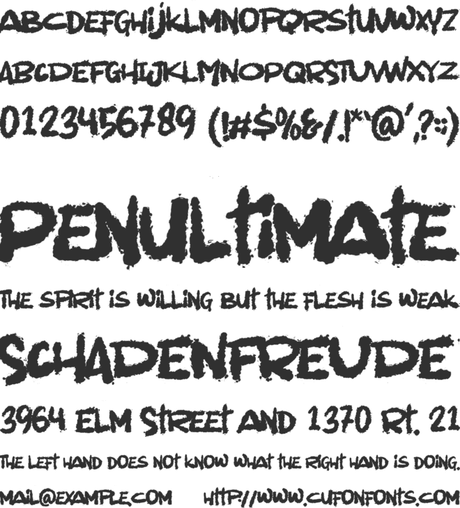 Winter Beast font preview