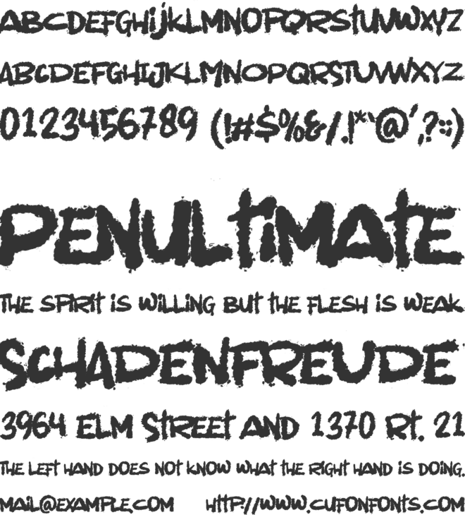 Winter Beast font preview