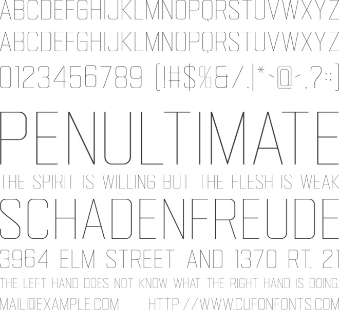 Gemsbuck 03 font preview