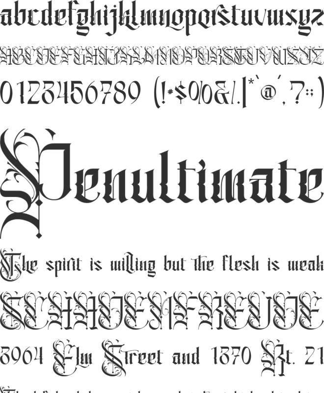 Hostgard Personal Use font preview