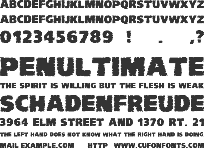 VTC Komika Head Liner font preview