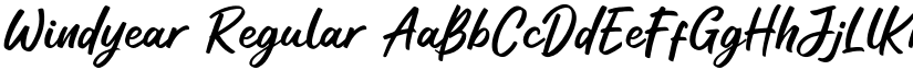 Windyear Regular font