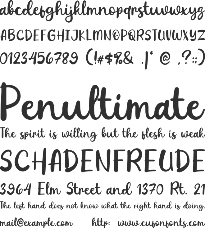 Hello Whistle font preview