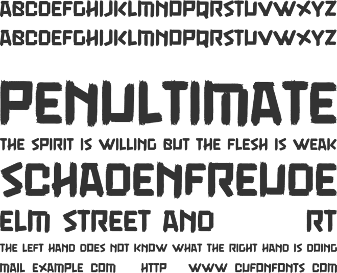 Nostalgi Craft font preview