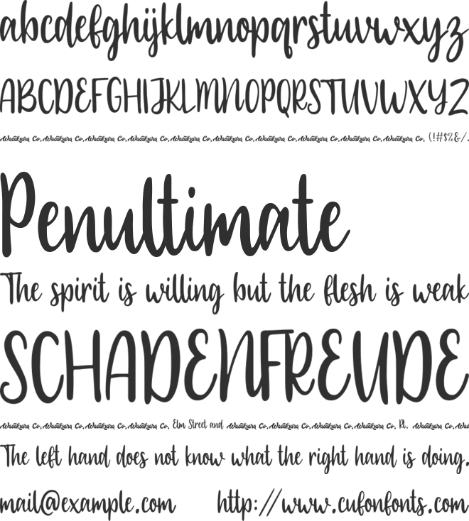 oh yummy font preview