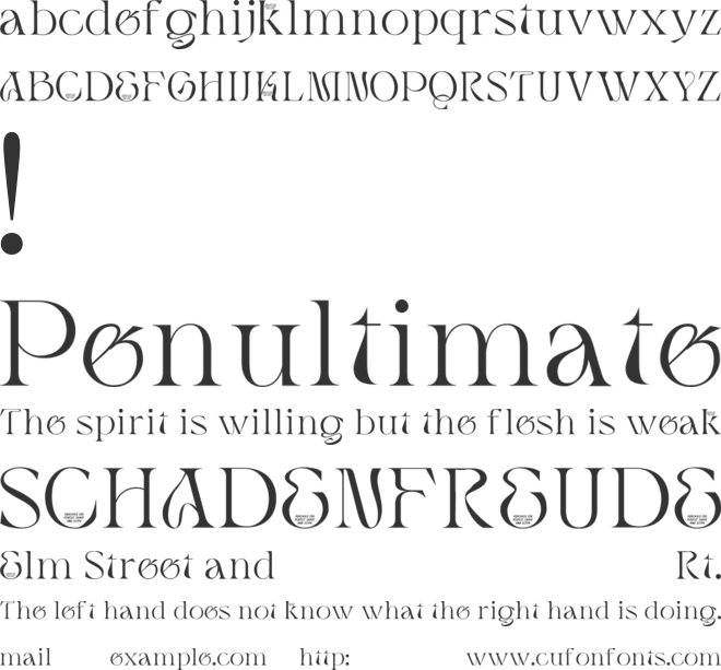 Kamos Grandios font preview