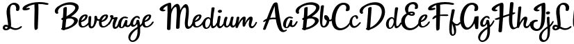 LT Beverage Medium font