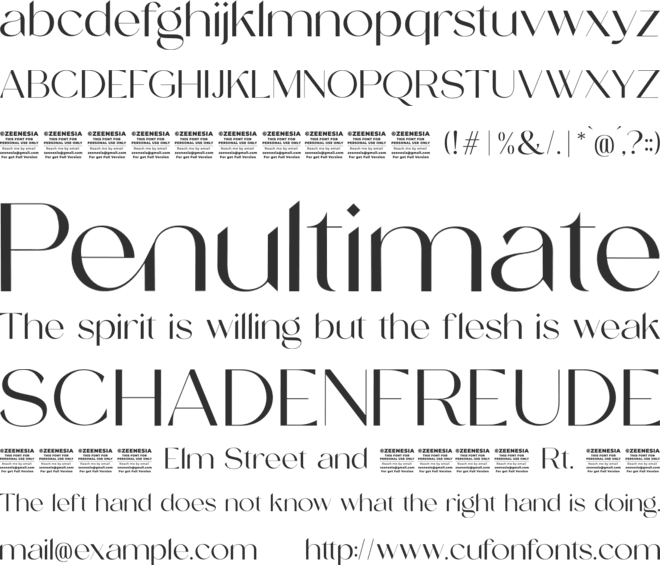 Tropical Avenue Personal Use On font preview