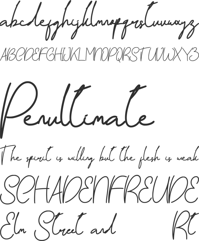 Adilla Paleeto font preview