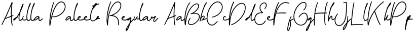 Adilla Paleeto Regular font