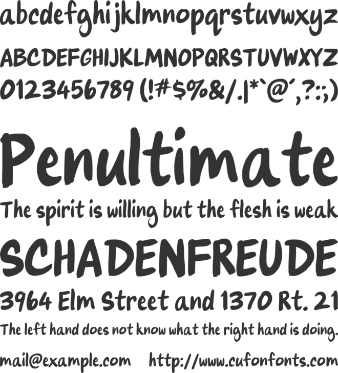 LT Makeup font preview