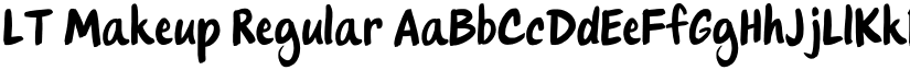 LT Makeup Regular font
