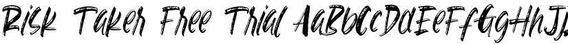 Risk Taker Free Trial font