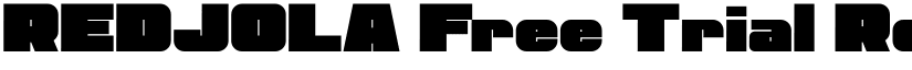 REDJOLA Free Trial Regular font