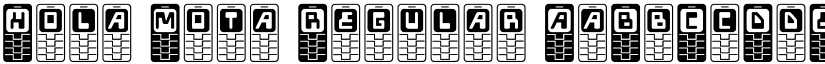 Hola Mota Regular font