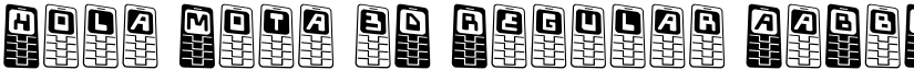Hola Mota 3D Regular font