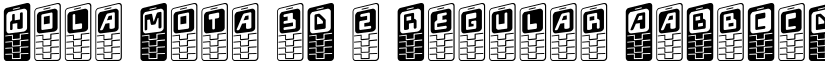 Hola Mota 3D 2 Regular font