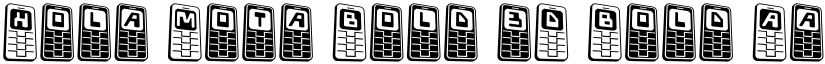 Hola Mota Bold 3D Bold font