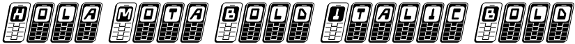 Hola Mota Bold Italic Bold Italic font